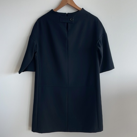 NWOT Blukey Black Mod Funnel Neck Dress with Pockets Size Small - Picture 5 of 7